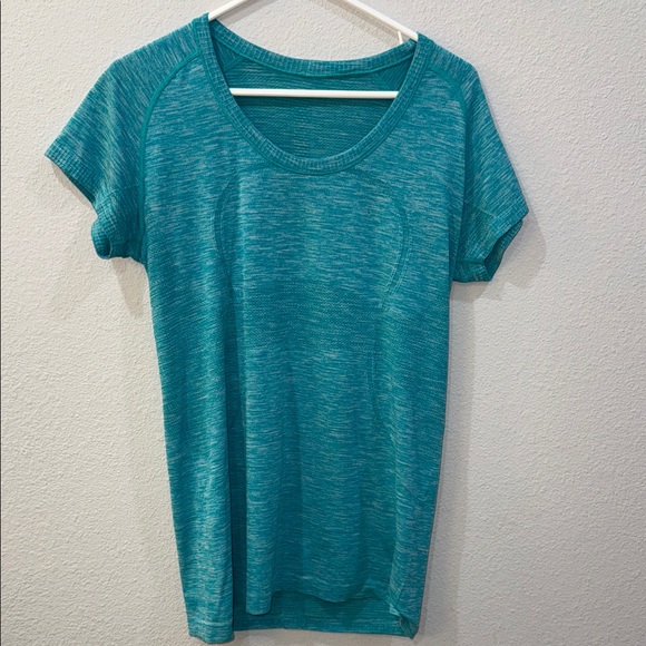 Lululemon Teal Swiftly Tee - Size 12 - Picture 1 of 3